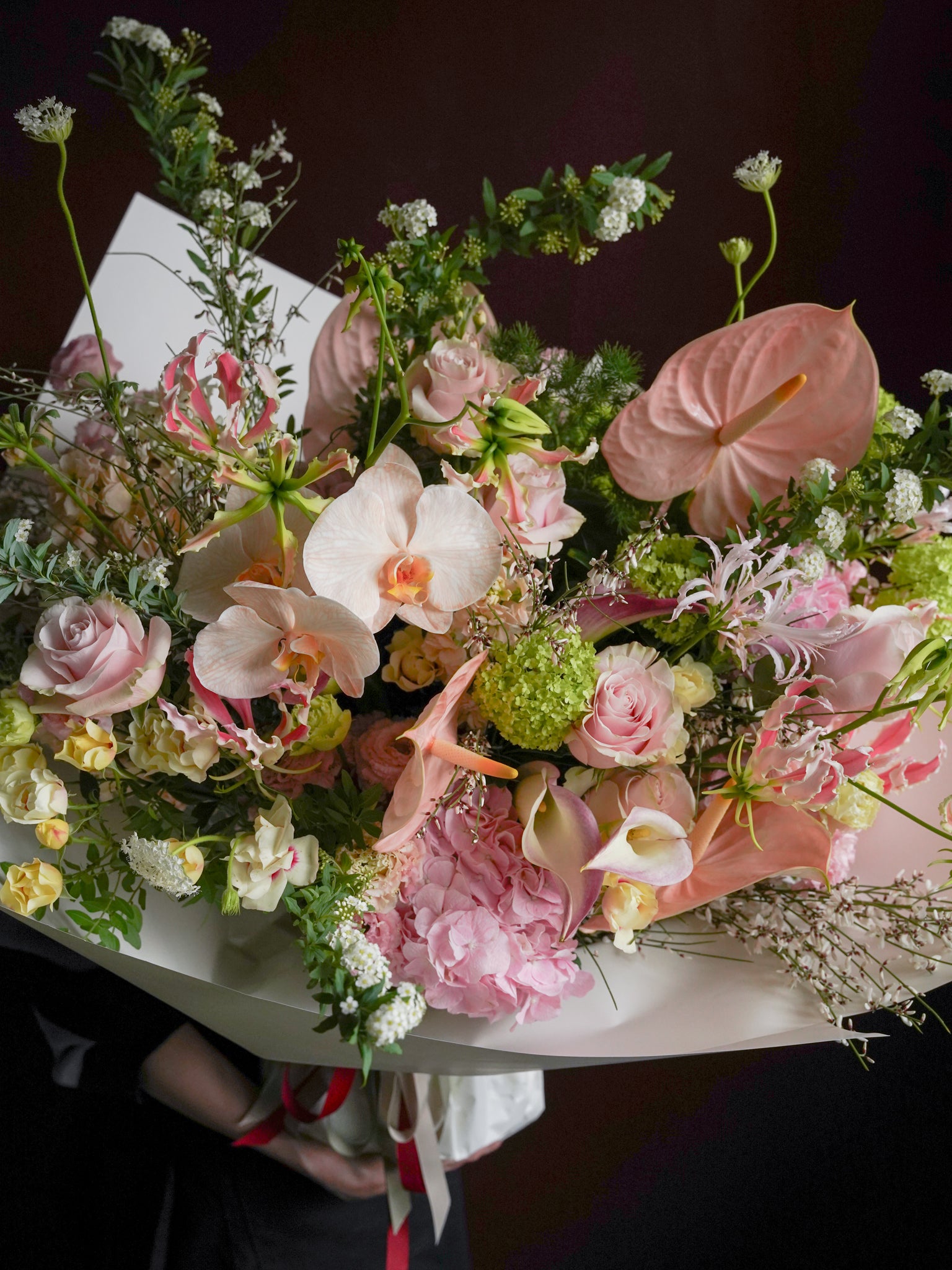 Studio Ode The Blush blush pink floral bouquet gift Hong Kong | size:Deluxe - 45cm