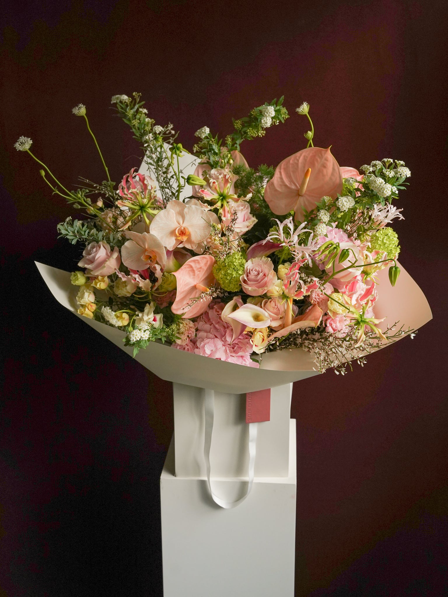 Studio Ode The Blush seasonal blush pink flower arrangement Hong Kong