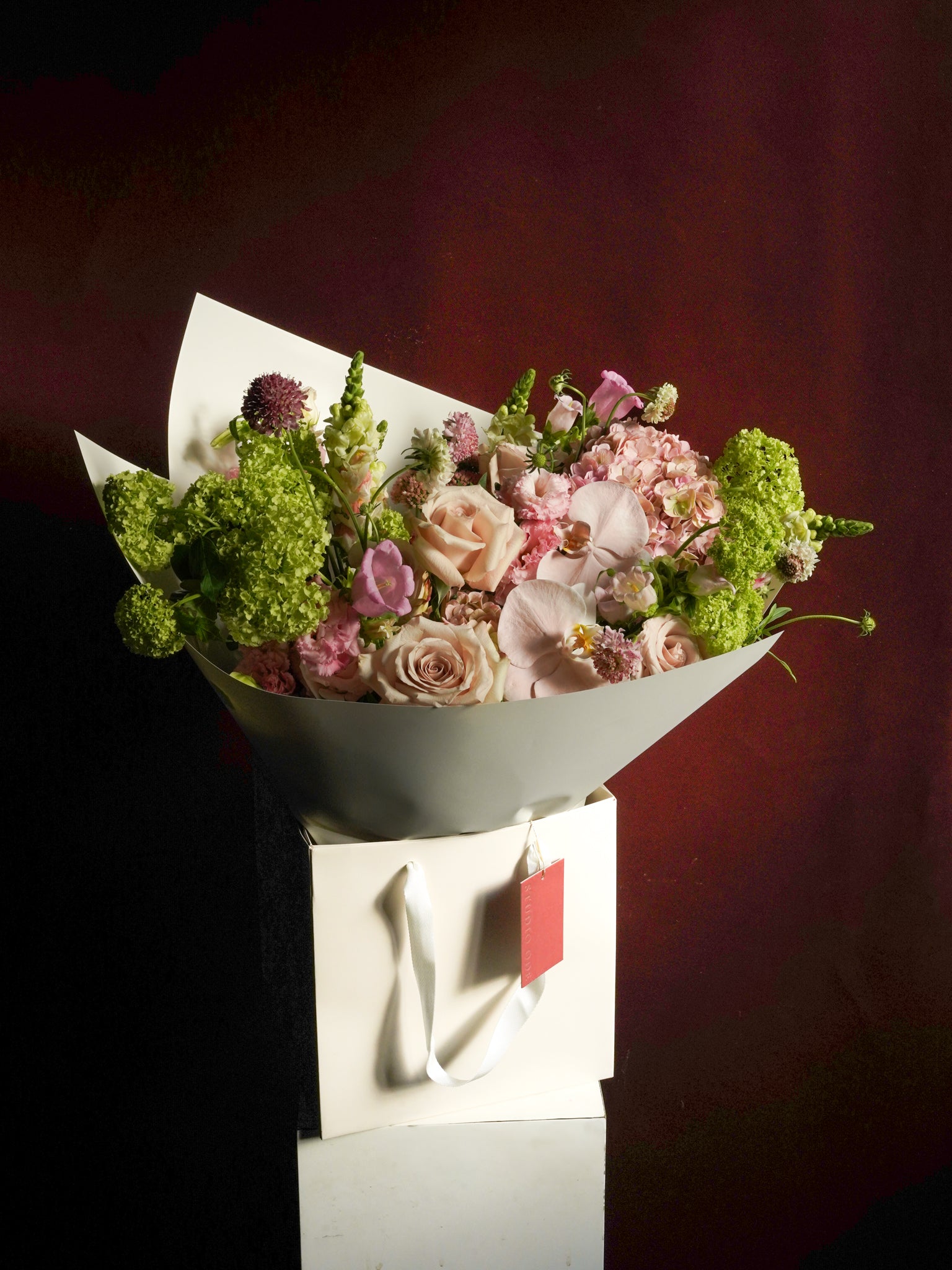 Studio Ode The Blush blush pink floral bouquet gift Hong Kong | size:Large - 40cm