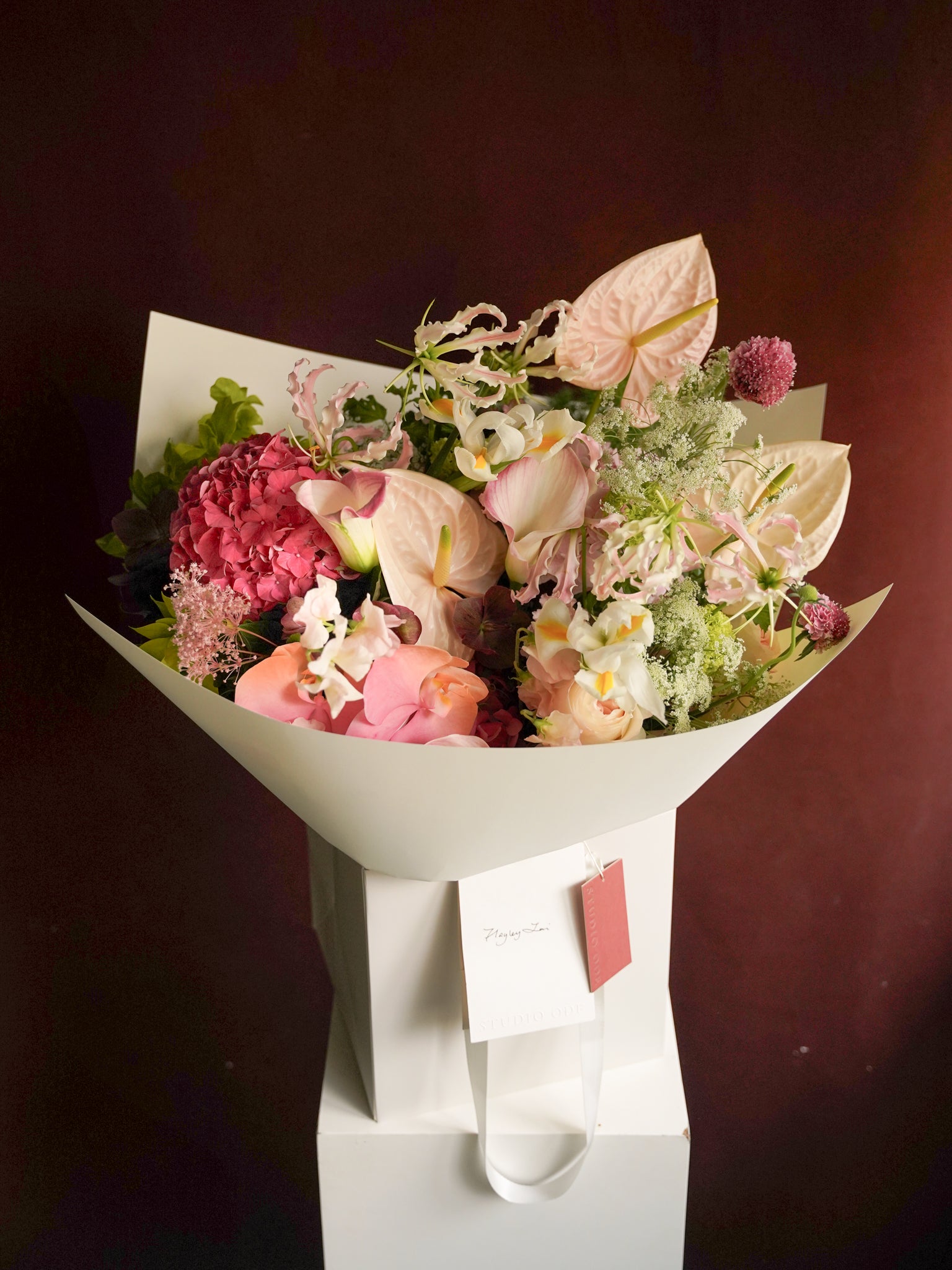 Studio Ode The Blush blush pink floral bouquet gift Hong Kong