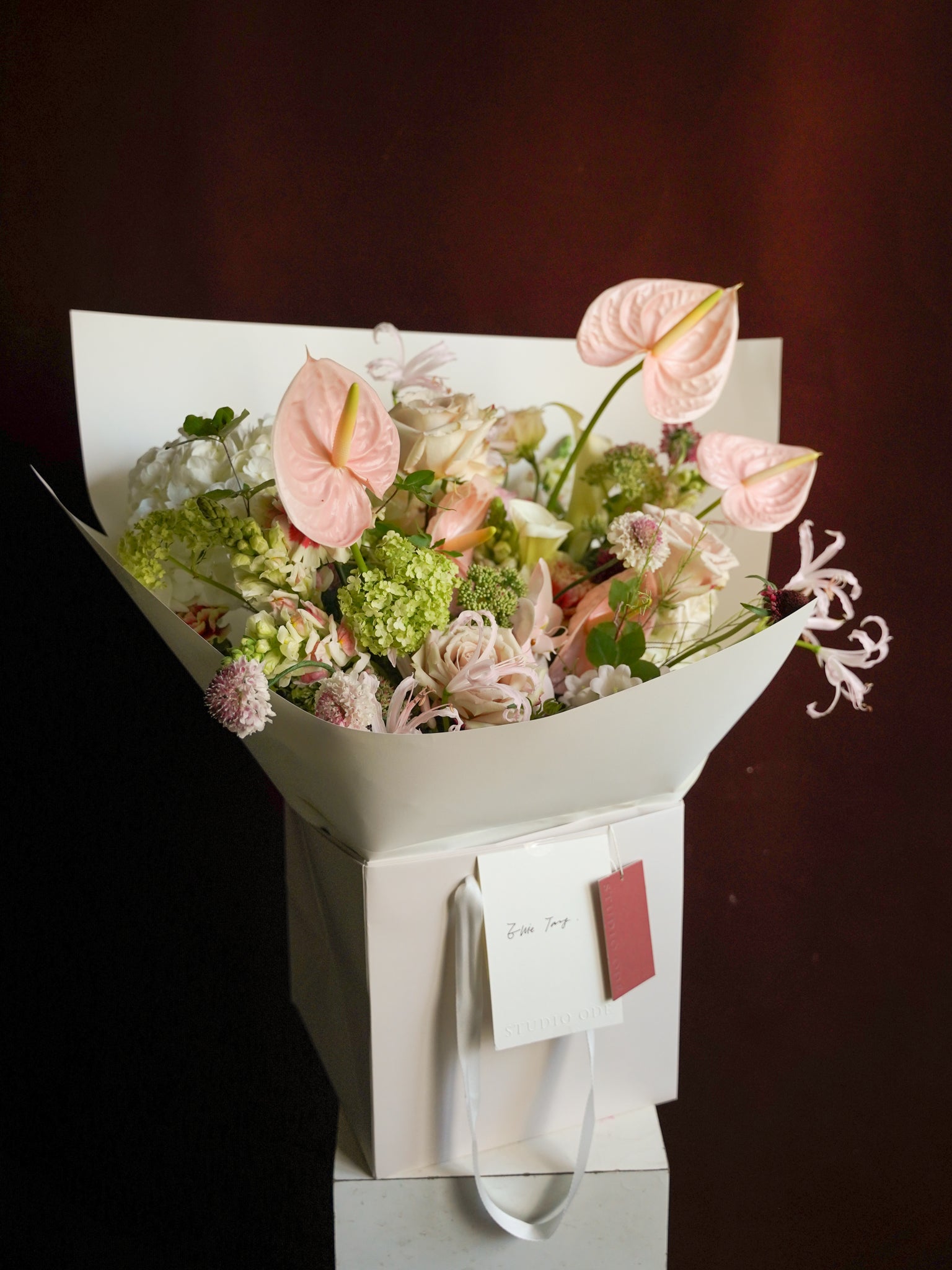 Studio Ode The Blush blush pink floral bouquet gift Hong Kong